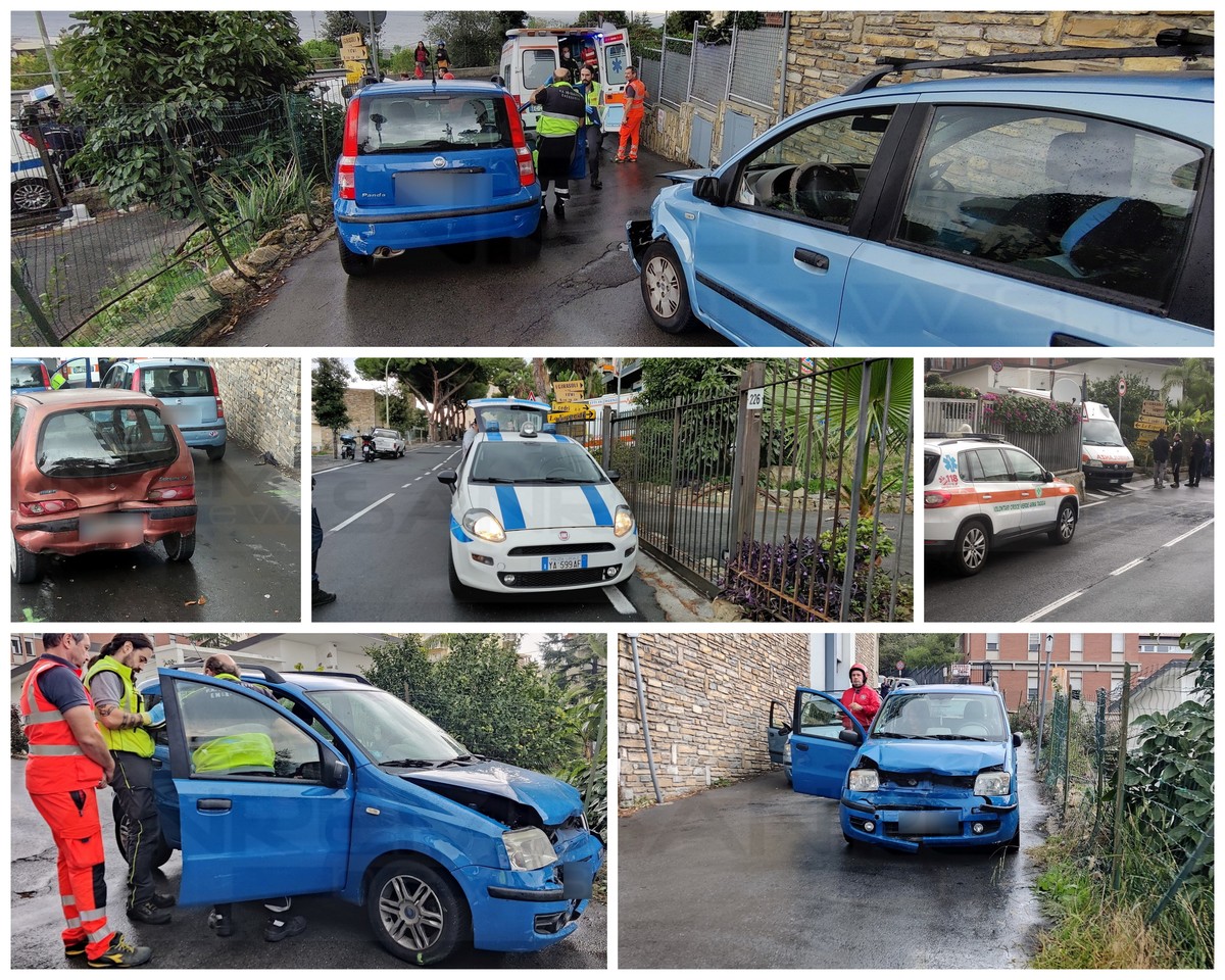 Sanremo Scontro Tra Tre Auto In Una Traversa Di Via Padre Semeria