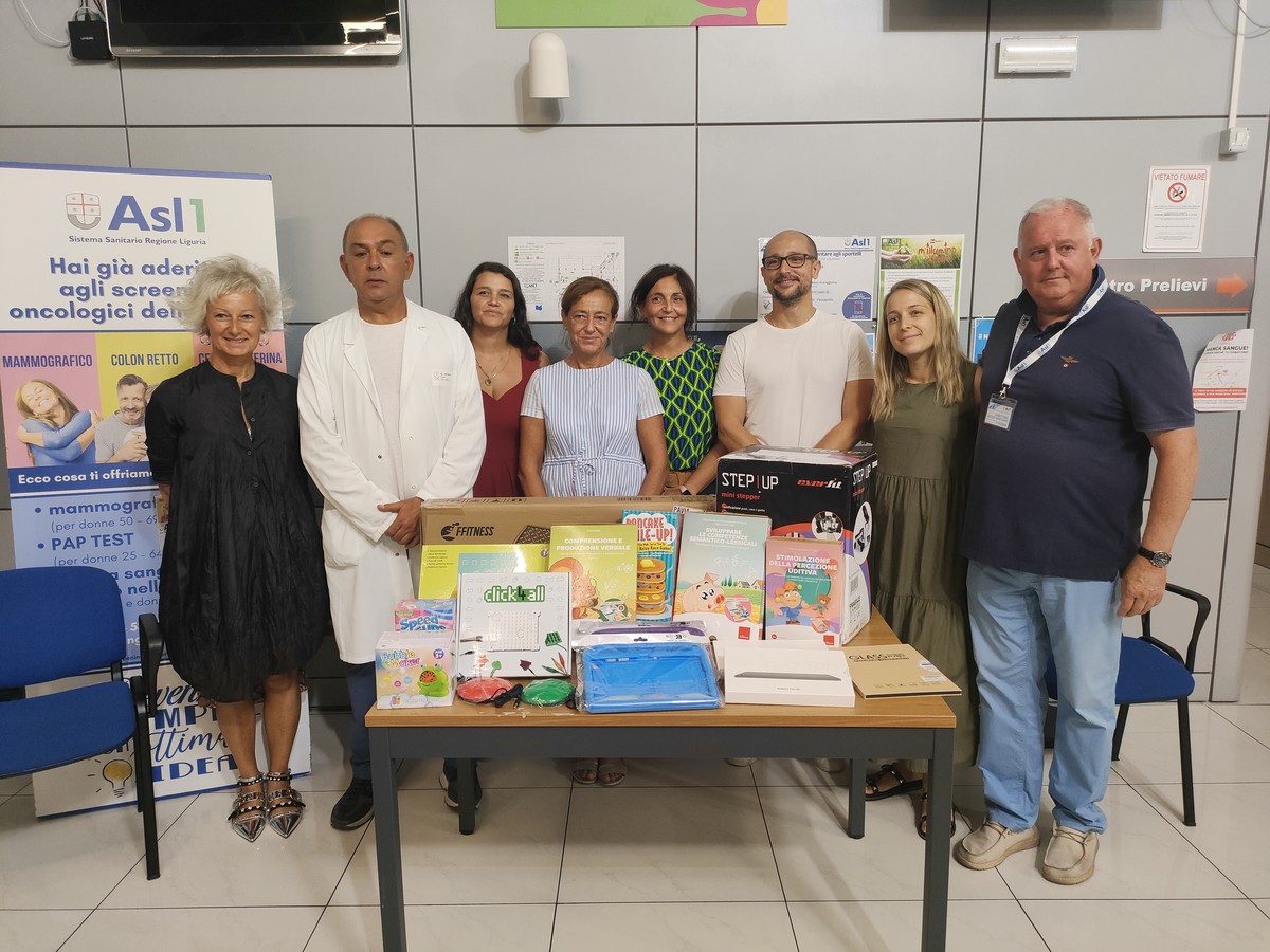 Sanremo: new material donated to the hospital for the child neuropsychiatry service (Photo)