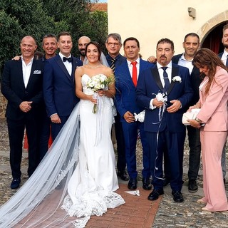 Riva Ligure, polizia penitenziaria in festa per le nozze tra Guido e Iolanda  (foto)