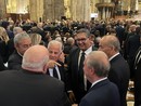 Il sindaco Claudio Scajola con Toti al funerale di Silvio Berlusconi (foto)