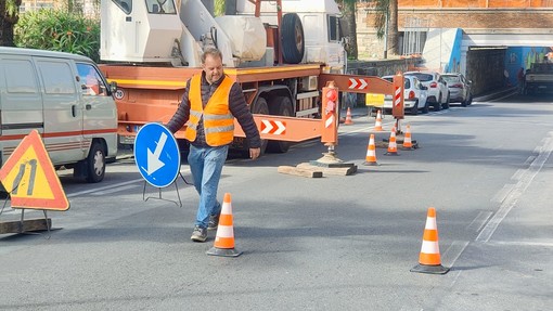 Imperia, chiude l’Argine Sinistro: disagi per la circolazione (foto e video)