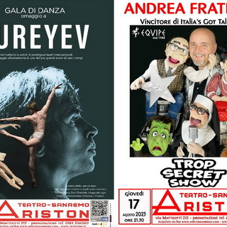 Sanremo: omaggio a Rudolf Nureyev show di Andrea Fratellini, due spettacoli all'Ariston