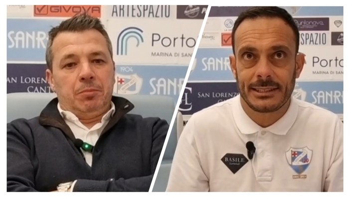 Calcio. Sanremese ko con l'Imperia, le parole a fine partita di Bortolazzi e Scalise (Video)