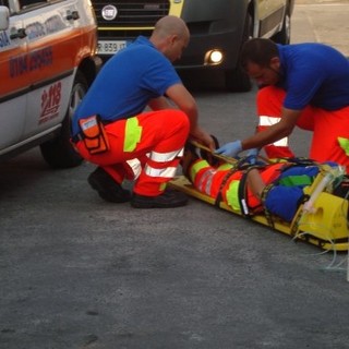 Ventimiglia: lieve incidente stradale sulla Statale 20 in frazione Porra, coppia di Cuneo in ospedale