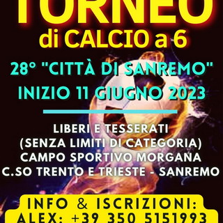 Calcio a 6: già 10 le squadre iscritte al 28esimo Torneo Città di Sanremo di giugno