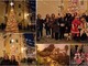 Bordighera Alta accende l'albero di Natale all'uncinetto (Foto e video)