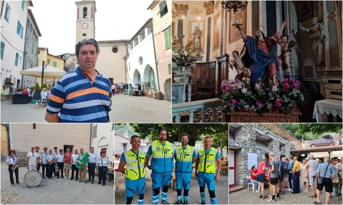 Tradizione nell'entroterra, grande festa a Isolabona per la santa patrona Maria Maddalena (Foto e video)