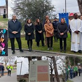 Vallecrosia commemora il ‘Giorno della Memoria’ al cippo dell'ex campo di concentramento (Foto e video)