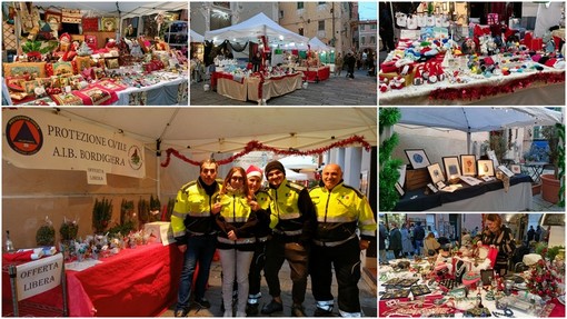 Bordighera, prodotti artigianali e di enogastronomia al mercatino di Natale nel centro storico (Foto e video)