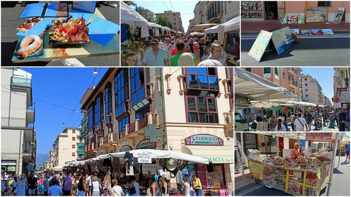 Shopping a Bordighera, la &quot;Giornata commerciale del ribasso&quot; ravviva il centro (Foto e video)