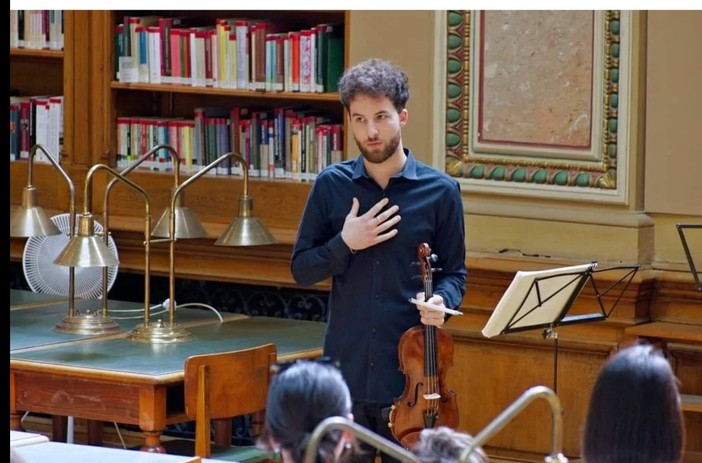 Un giovane imperiese protagonista di un concerto a Budapest dedicato a Berio (foto)