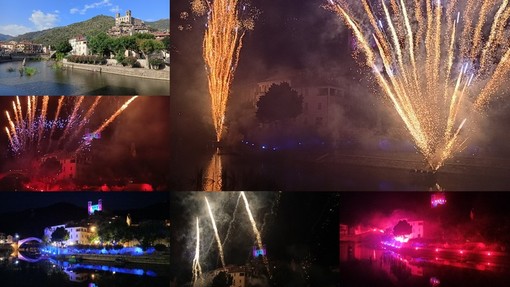 I fuochi d'artificio musicali raccontano oltre 500 anni di storia tra Dolceacqua e Monaco (Foto e video)