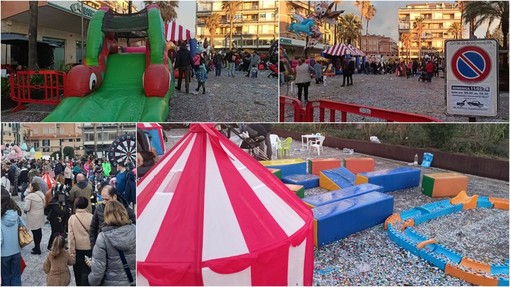 Bordighera, giochi e divertimento al “Carnevale dei bimbi” (Foto e  video)