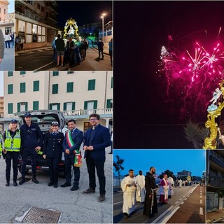 Processione e fuochi d'artificio, Vallecrosia festeggia Maria Ausiliatrice (Foto e video)