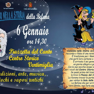Domani la Befana arriva a Ventimiglia nel nuovo spazio Culturale del Centro Storico