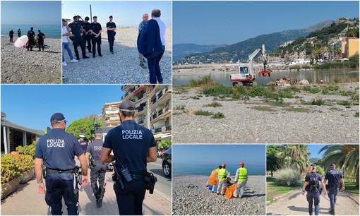 Ventimiglia, accampamenti abusivi in spiaggia e alla foce del Roya: sgomberati dalle forze dell'ordine (Foto e video)