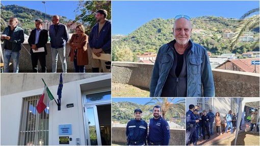 Mauro Maino va in pensione, Vallecrosia saluta il poliziotto della Municipale (Foto e video)