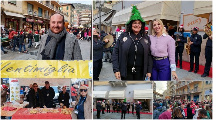 Ventimiglia, il “Natale insieme agli altri” ravviva via Ruffini (Foto e video)