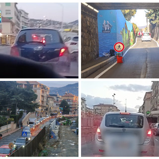 ‘Tutto il traffico minuto per minuto’, il video di un automobilista rimasto imbottigliato: “Imperia ormai è sinonimo di caos” (video)