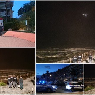 Disperso alla foce del Nervia, sospese le ricerche in mare tra Ventimiglia e Camporosso: riprenderanno sabato mattina (Foto e video)