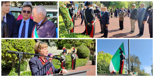 25 aprile, Imperia festeggia la Liberazione. Il sindaco Scajola: &quot;Chi fa polemiche ignora la storia&quot; (foto e video)