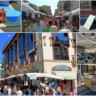 Shopping a Bordighera, la &quot;Giornata commerciale del ribasso&quot; ravviva il centro (Foto e video)