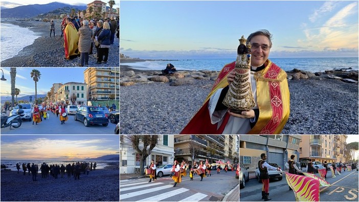 Ventimiglia celebra la Madonna di Loreto, processione lungo le vie della città (Foto e video)