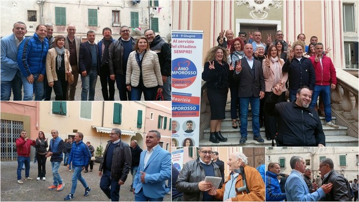 Il presidente Toti a Camporosso per sostenere il candidato sindaco Maurizio Morabito: &quot;E' la persona giusta&quot; (Foto e video)