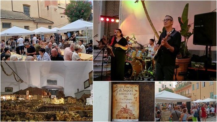 Al via &quot;Un Paese di Sapori”: buona cucina e musica animano Bordighera Alta (Foto e video)