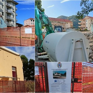 Edilizia scolastica, iniziati i lavori di demolizione dell'asilo di Camporosso Mare (Foto e video)