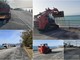 Mareggiata a Bordighera, iniziata la rimozione della ghiaia dal lungomare (Foto e video)