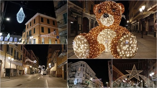 Ventimiglia verso il Natale: accese le luminarie lungo le vie cittadine (Foto e video)
