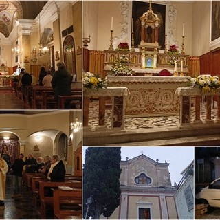 Bordighera, la Madonna miracolosa di Taggia arriva a Borghetto San Nicolò (Foto e video)