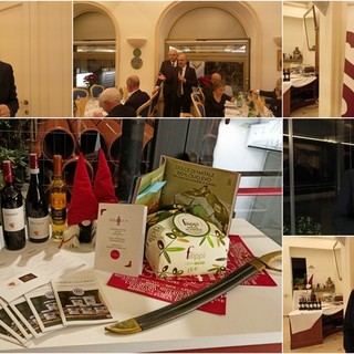Bordighera, vini e prodotti di qualità protagonisti della cena di gala all'hotel Parigi (Foto e video)