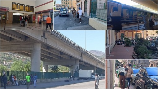 Emergenza migranti: uomini, famiglie e minori non accompagnati bloccati a Ventimiglia (Foto)
