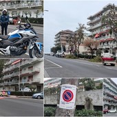 Ventimiglia, al via la potatura dei platani: cambia la viabilità in via Tacito (Foto e video)