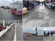 Bordighera, la pioggia non ferma il mercato del giovedì: bancarelle tra la ghiaia (Foto e video)