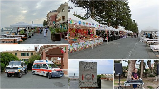 Al via &quot;Un Mare di Sapori&quot;: buona cucina, musica e mercatini animano il lungomare di Bordighera (Foto e video)