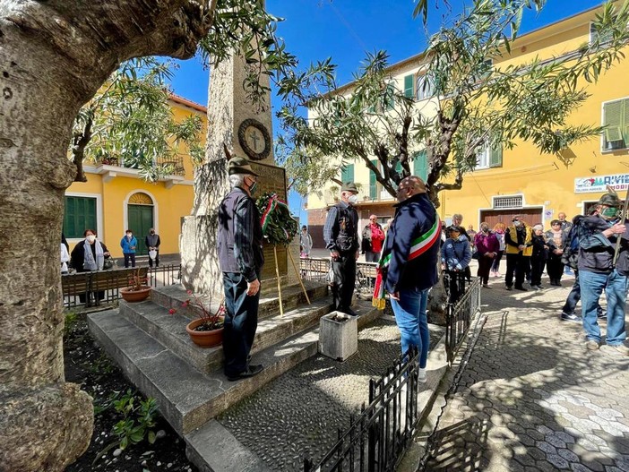 Riva Ligure: celebrazione istituzionale in piazza Matteotti per la Festa della Liberazione