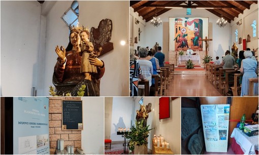 Bordighera, rosario animato e santa messa: la festa patronale Madonna dei Fiori inizia con il triduo (Foto e video)