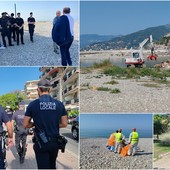 Ventimiglia, accampamenti abusivi in spiaggia e alla foce del Roya: sgomberati dalle forze dell'ordine (Foto e video)