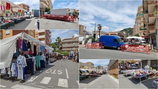 Vallecrosia, la fiera annuale di Pentecoste anima l'ex mercato dei fiori (Foto e video)