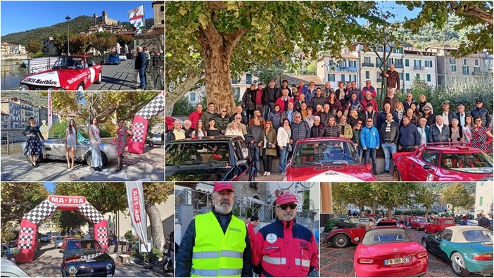 Rombano i motori, raduno di auto e moto d'epoca a Dolceacqua (Foto e video)