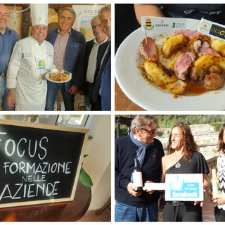 OliOliva, prove generali alla Raineri con i prodotti delle Vie del Sale: protagonisti chef Renato Grasso e allievi del corso per la valorizzazione della Valle Arroscia (foto e video)