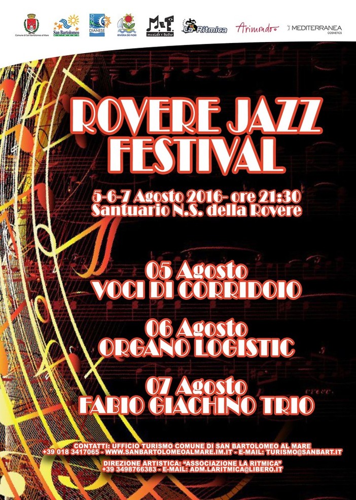 San Bartolomeo al Mare: cresce l'attesa per il Rovere Jazz del prossimo fine settimana