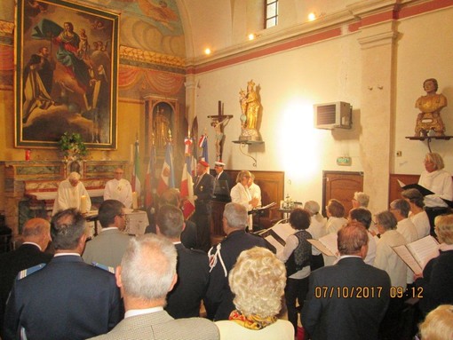 Festa di San Gabriele dei trasmettitori francesi con la delegazione dell'Anget di Ventimiglia