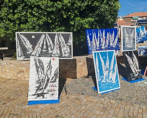 'Barche a vela in giardino' di Alberto Bomba in mostra a Bordighera