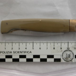 Il coltello usato da Salvatore Sibio