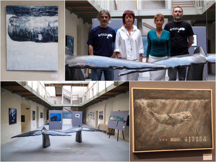 Sanremo: con l'inaugurazione della mostra “Artists for Whale” si aprono i “Giorni della Balena” (Foto e Video)