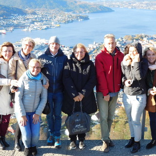 Il Gruppo di Progetto al primo Transnational Meeting, Bergen (Norvegia), ottobre 2017.